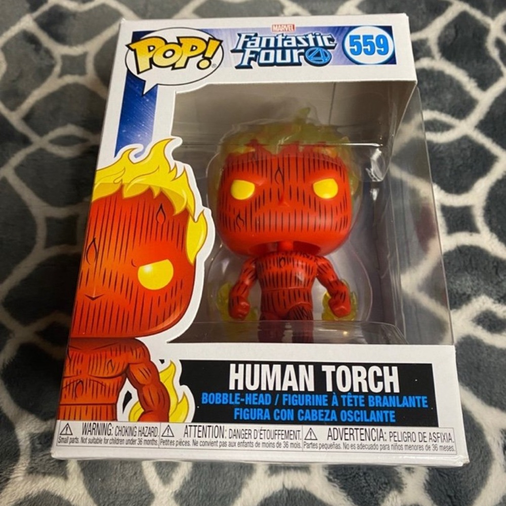Funko Pop! Human Torch #559 Marvel Fantastic Four !